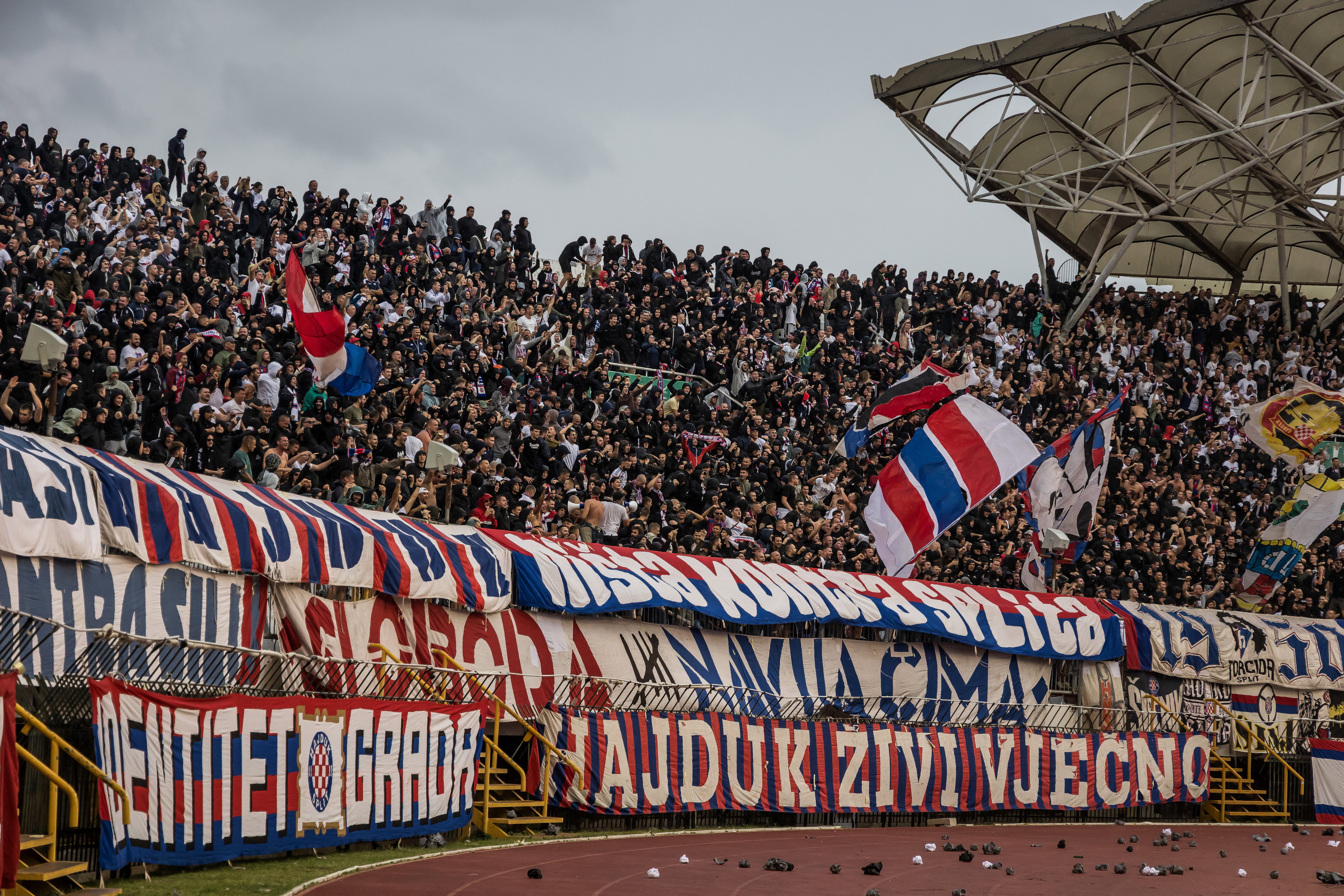 Hajduk Split-supporters in het Poljud Stadion
