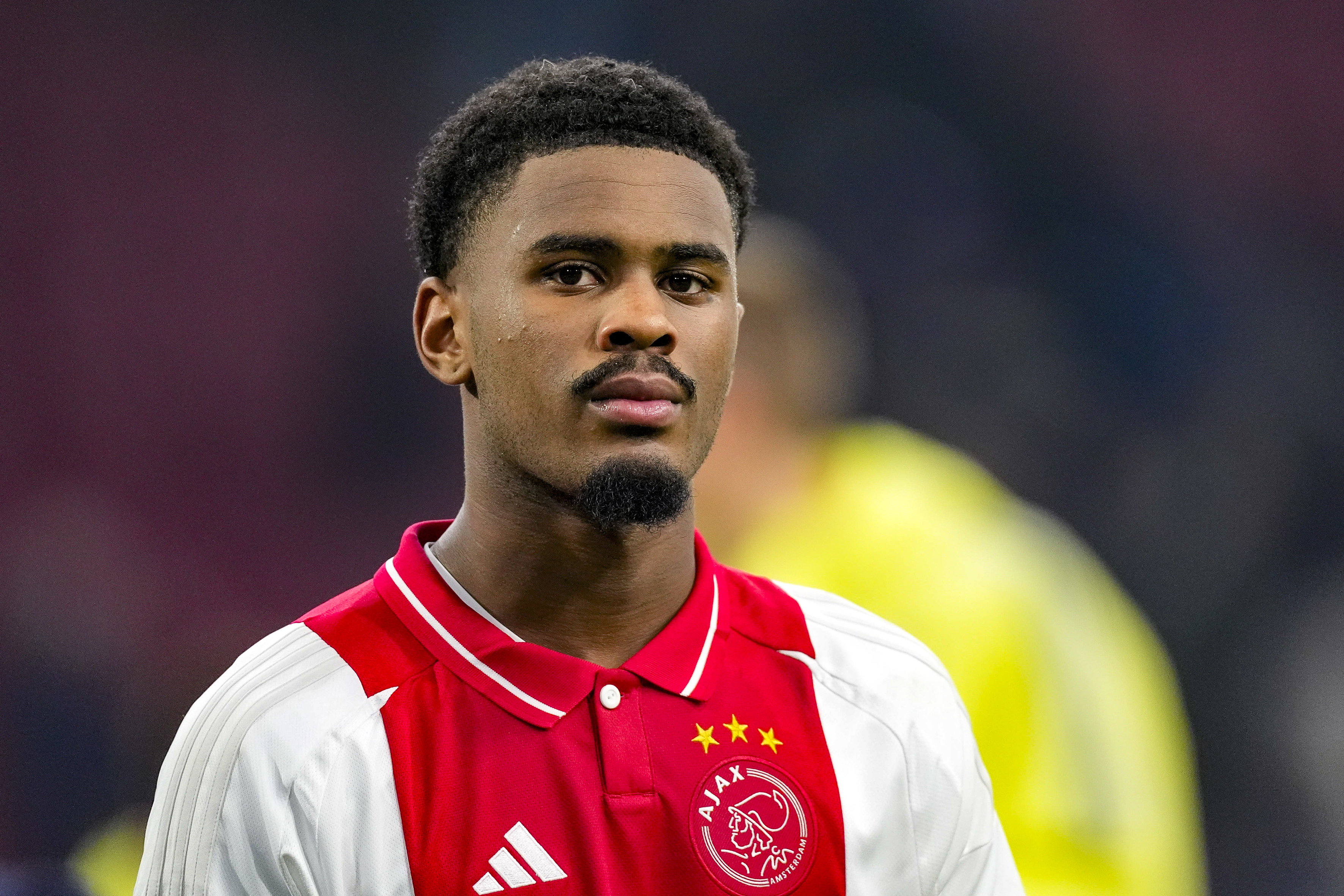 Jorrel Hato in de Europa League-wedstrijd Ajax - Lazio Roma