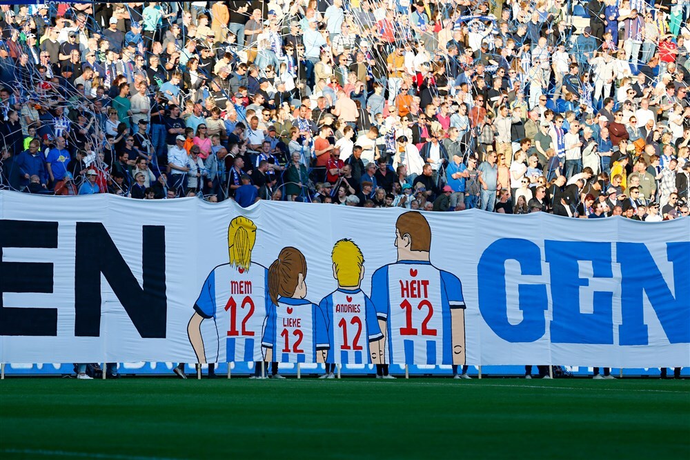 Sfeeractie in het Abe Lenstra Stadion