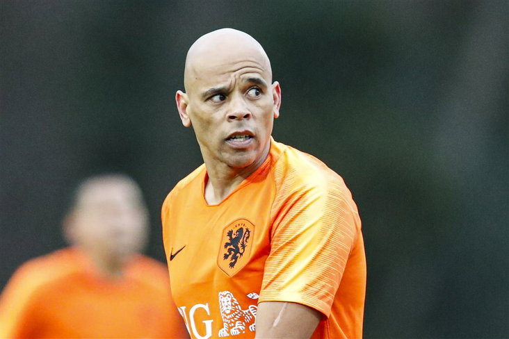 Glenn Helder bij de oud-internationals