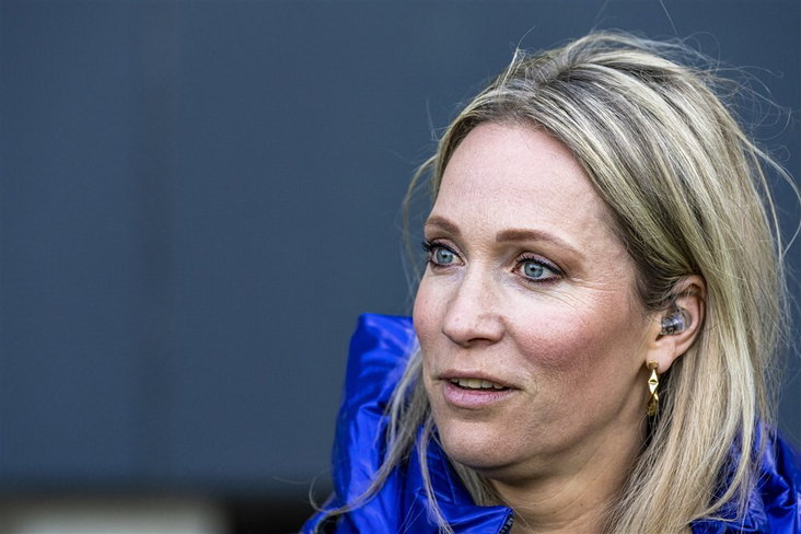 Hélène Hendriks aan het werk bij ESPN