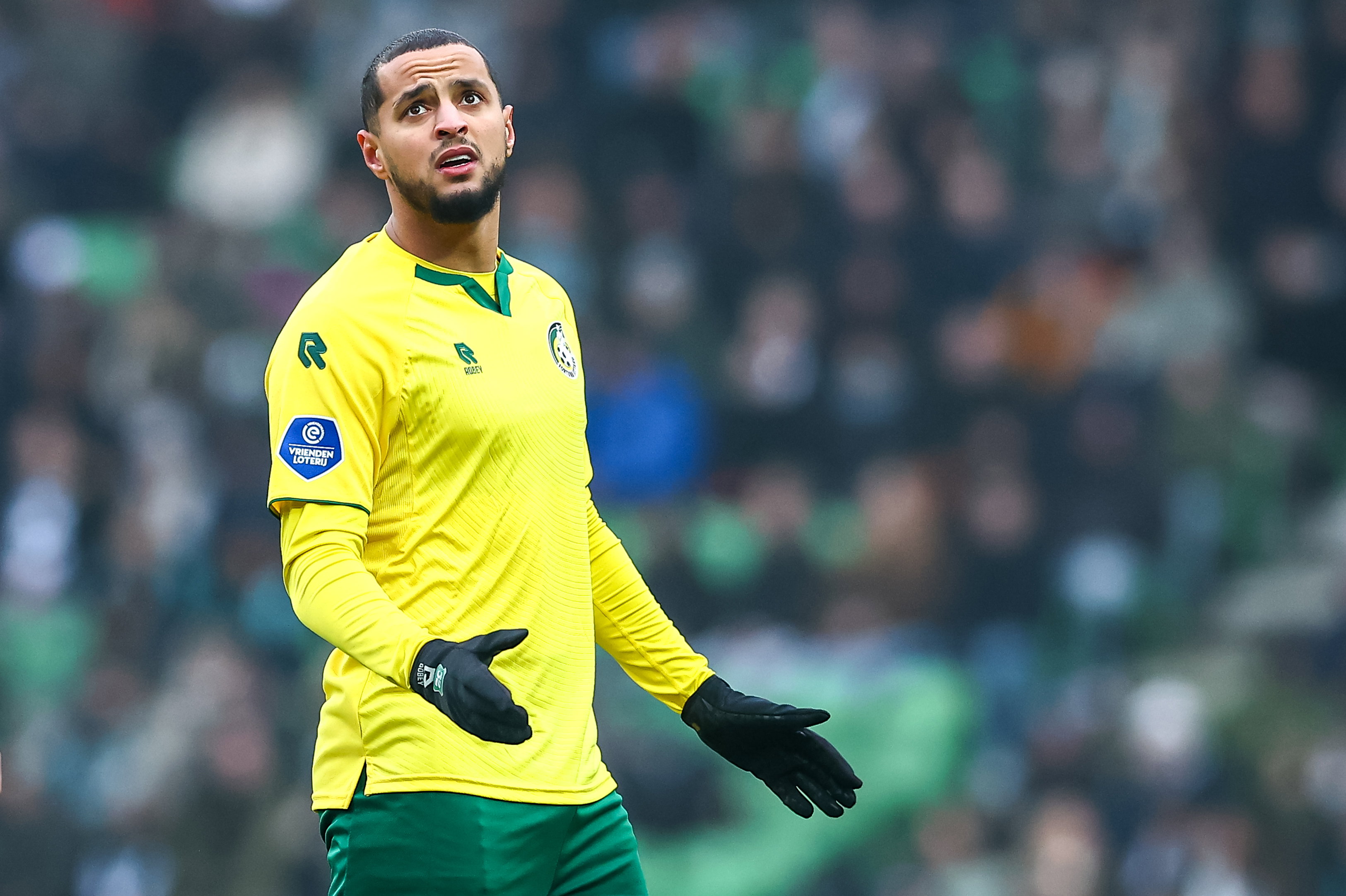 Mo Ihattaren in een uitwedstrijd van Fortuna Sittard