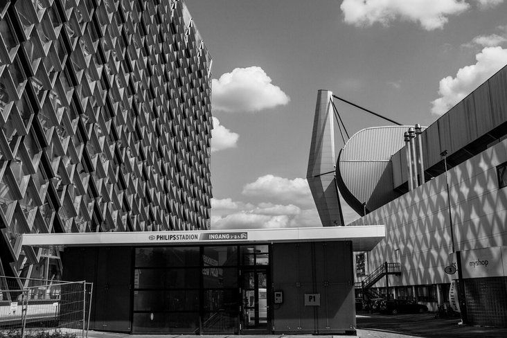 Ingang bij het Philips Stadion