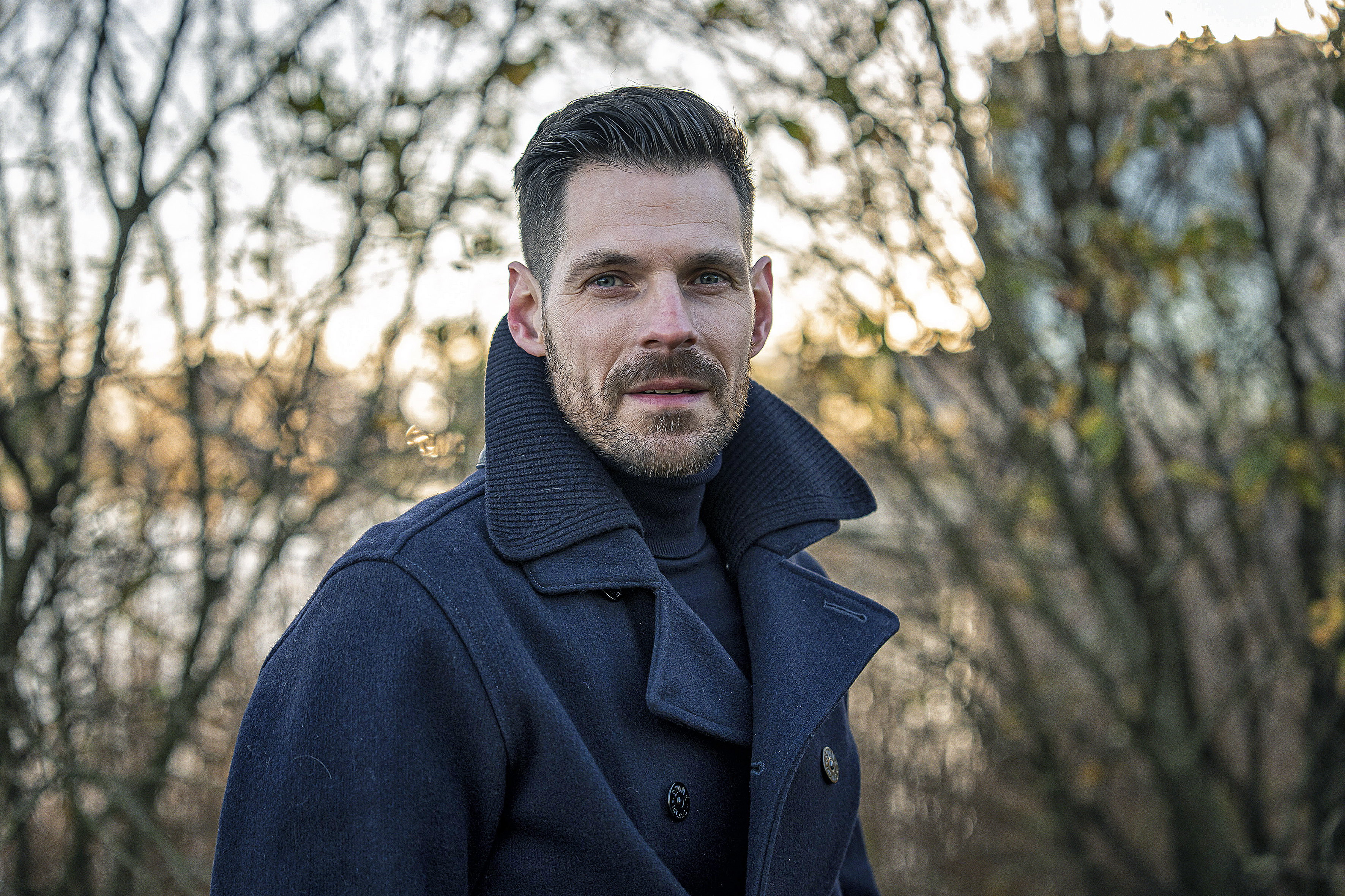 Jochem Kamphuis poseert in Groningen