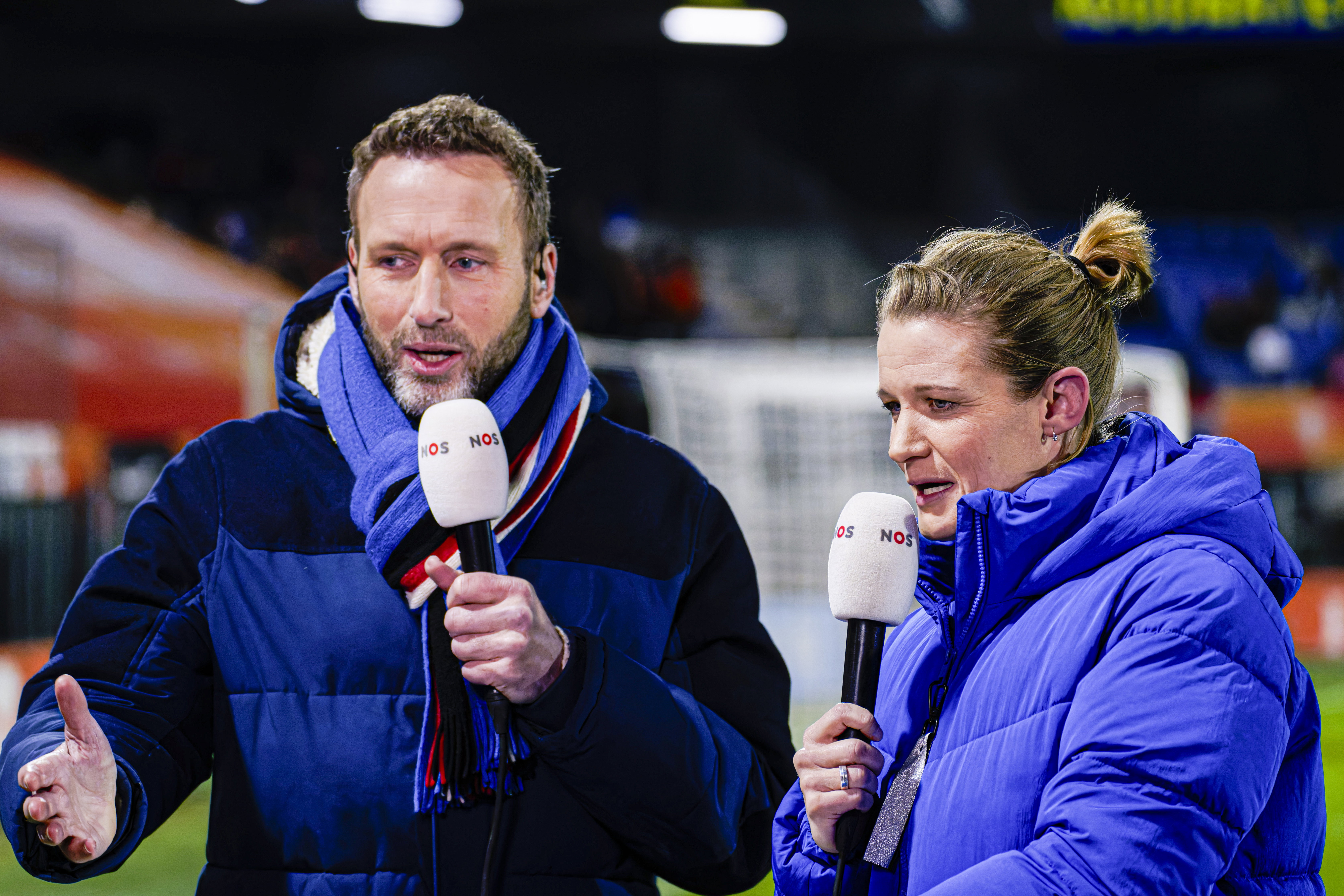 Gert van ’t Hof en Mandy van den Berg namens de NOS