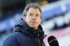 Bert Konterman voor de camera van ESPN