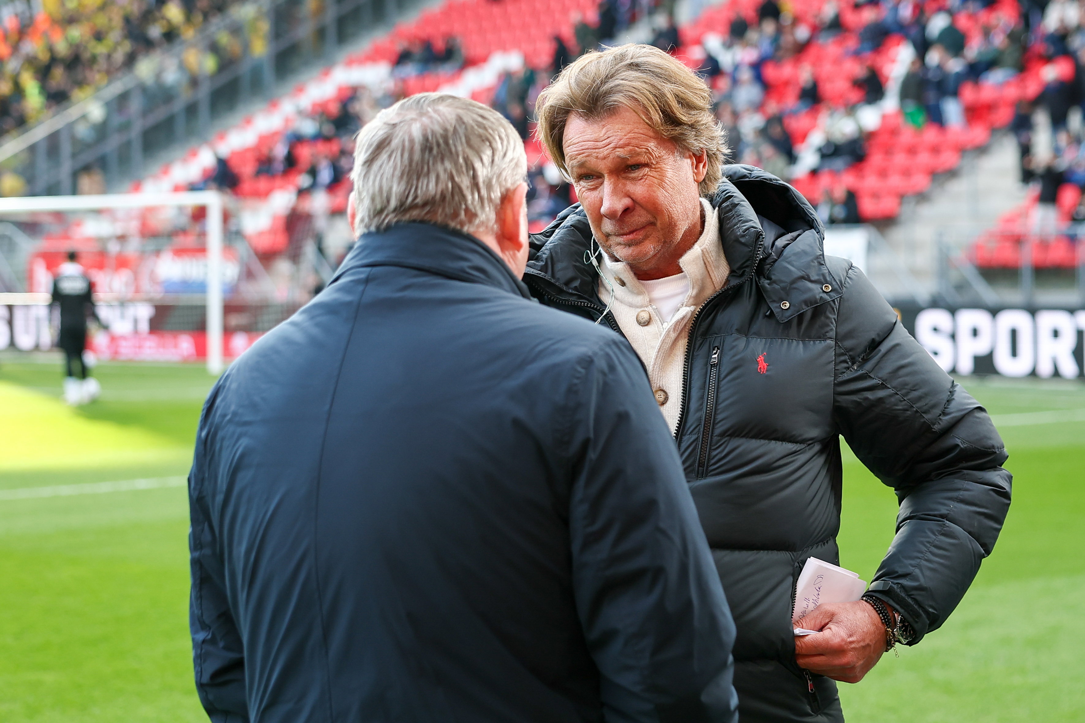 Hans Kraay junior in gesprek met Ron Jans