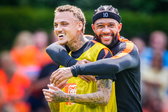 Noa Lang en Memphis Depay hebben het naar hun zin bij Oranje