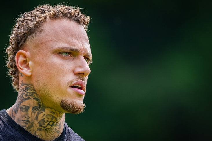 Noa Lang op de KNVB Campus in Zeist