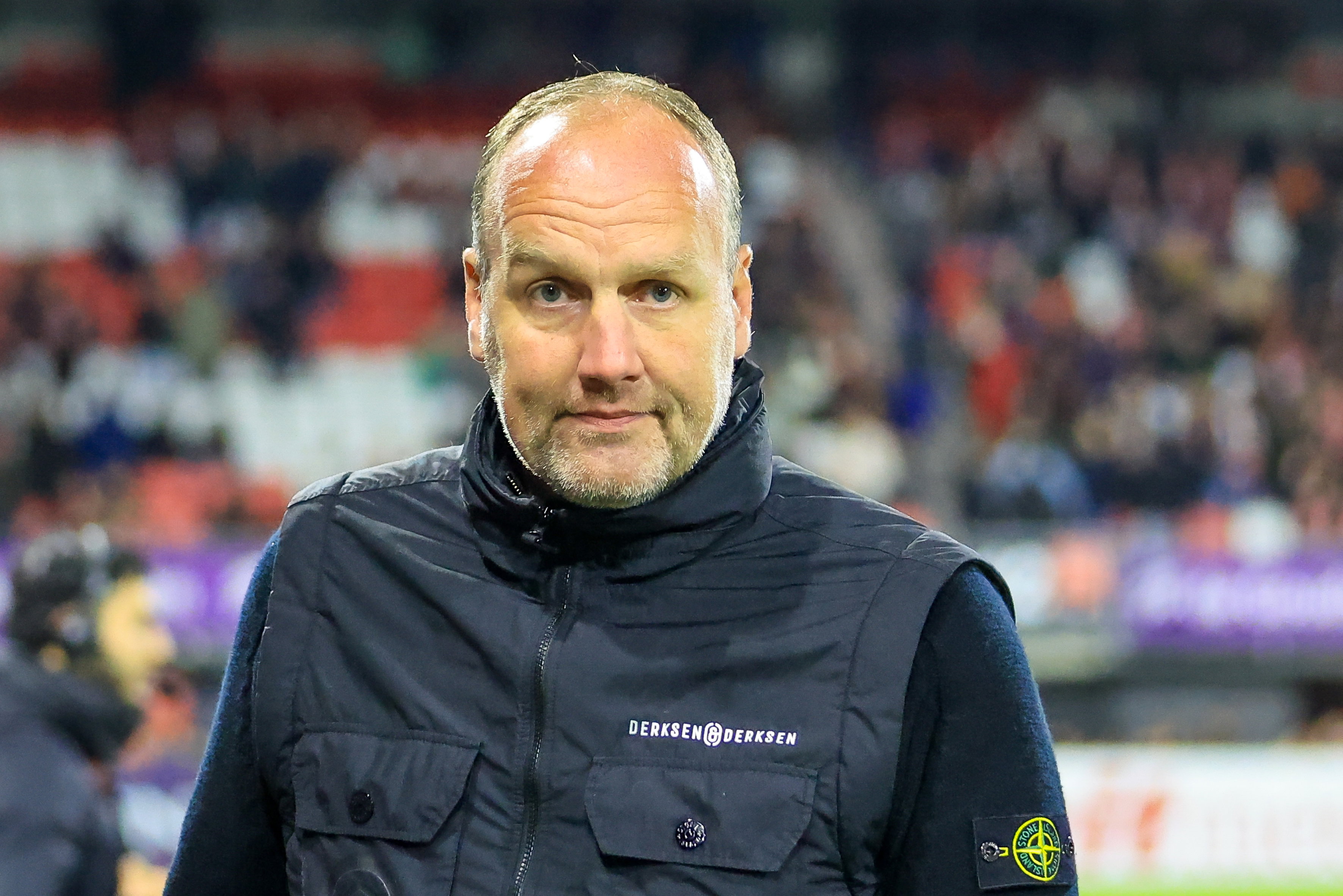 Dick Lukkien bij een uitwedstrijd van FC Groningen