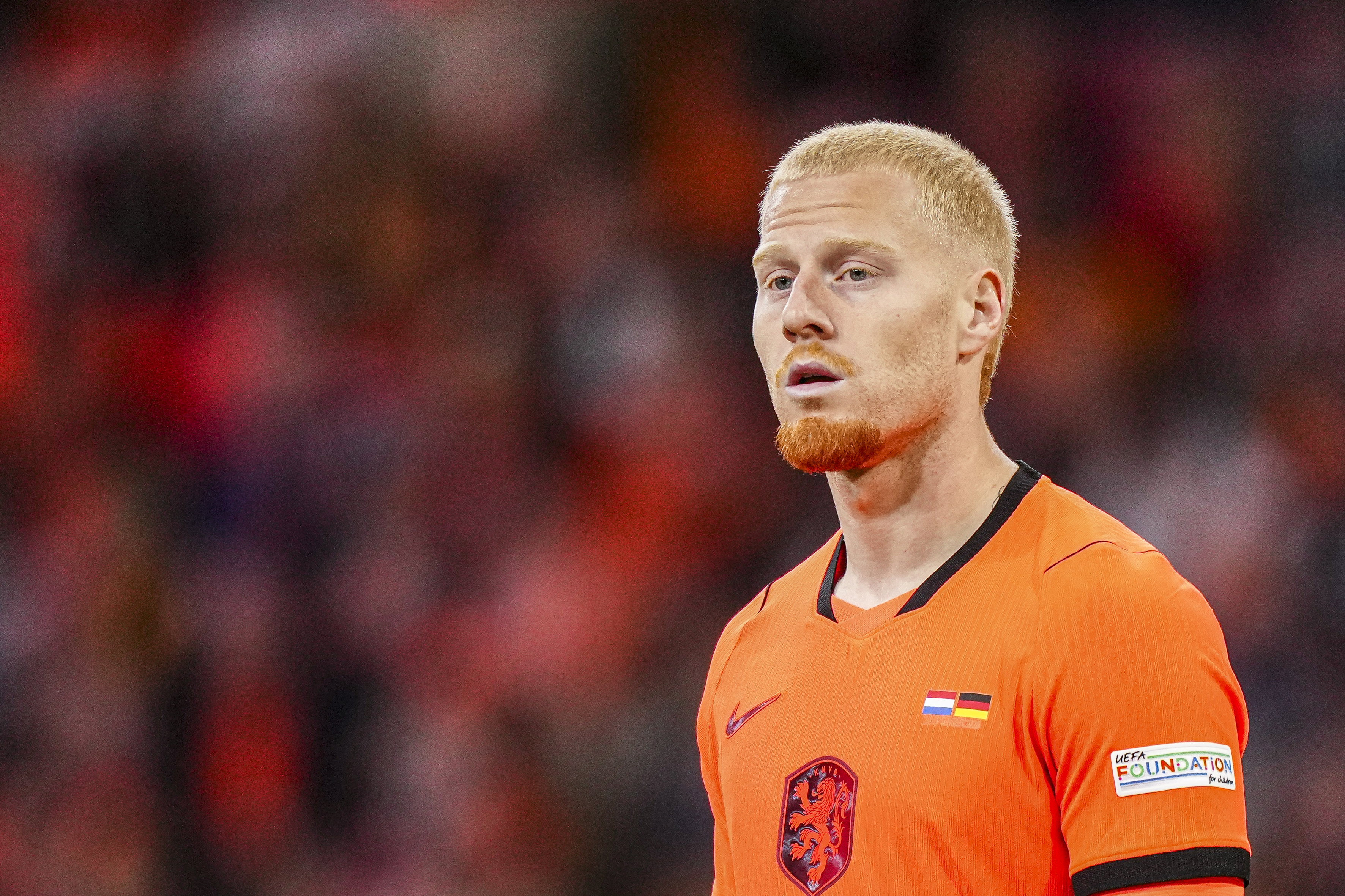 Mexx Meerdink maakte in de Johan Cruijff Arena zijn debuut bij het Nederlands elftal