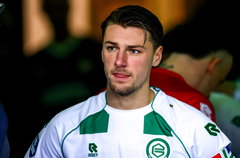 Stije Resink in de spelerstunnel van FC Groningen