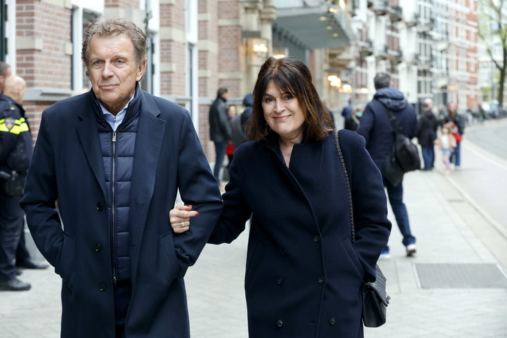 Robert ten Drink met zijn partner Roos Cialona in Amsterdam