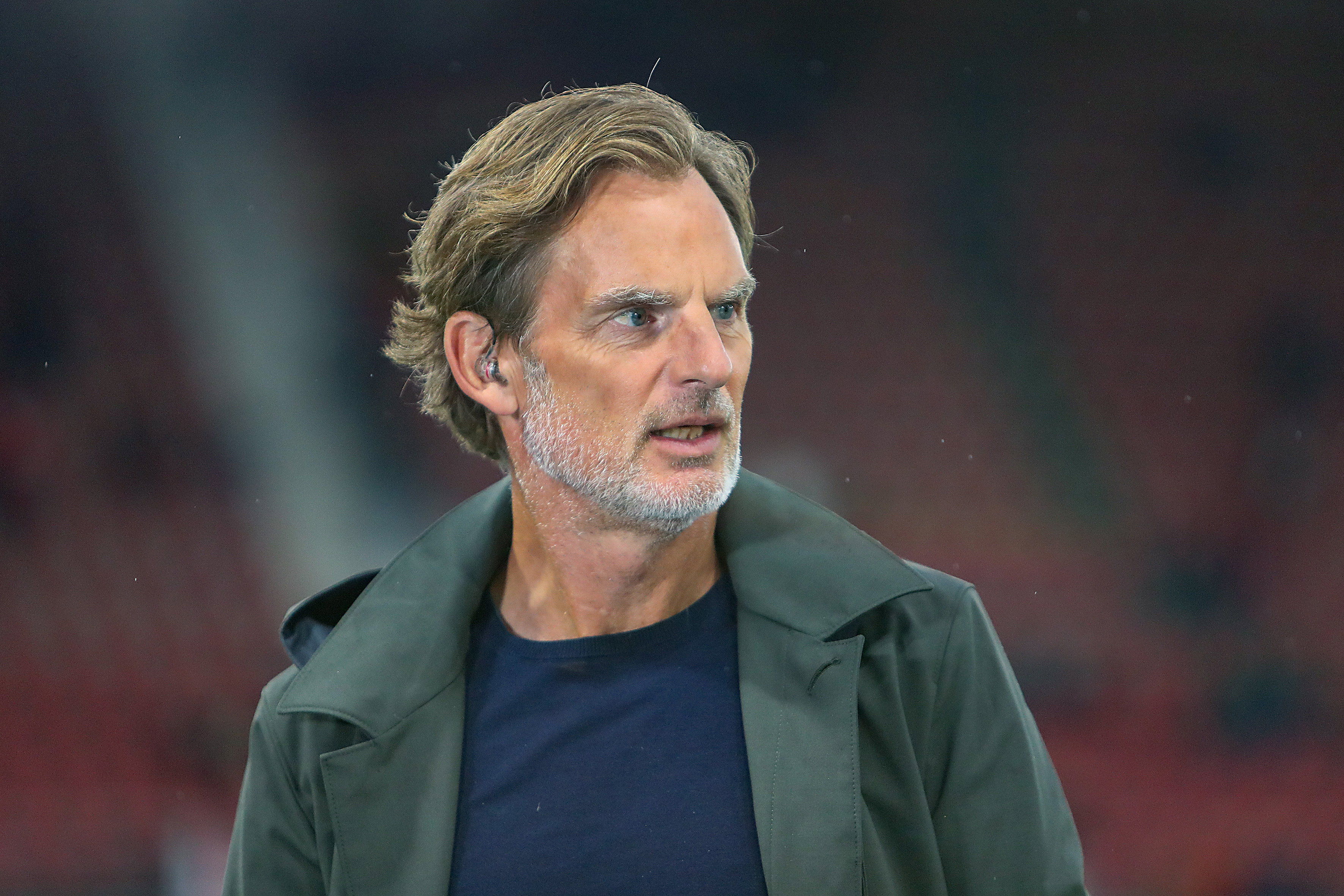 Ronald de Boer in Alkmaar bij een wedstrijd van AZ