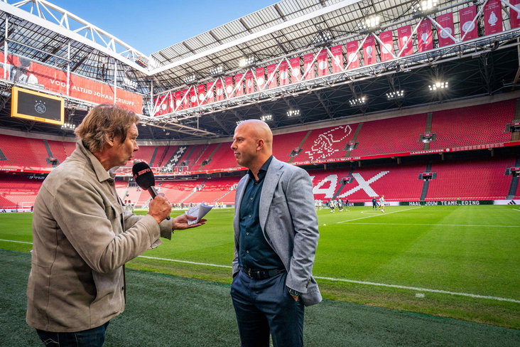 Arne Slot in de Johan Cruijff Arena