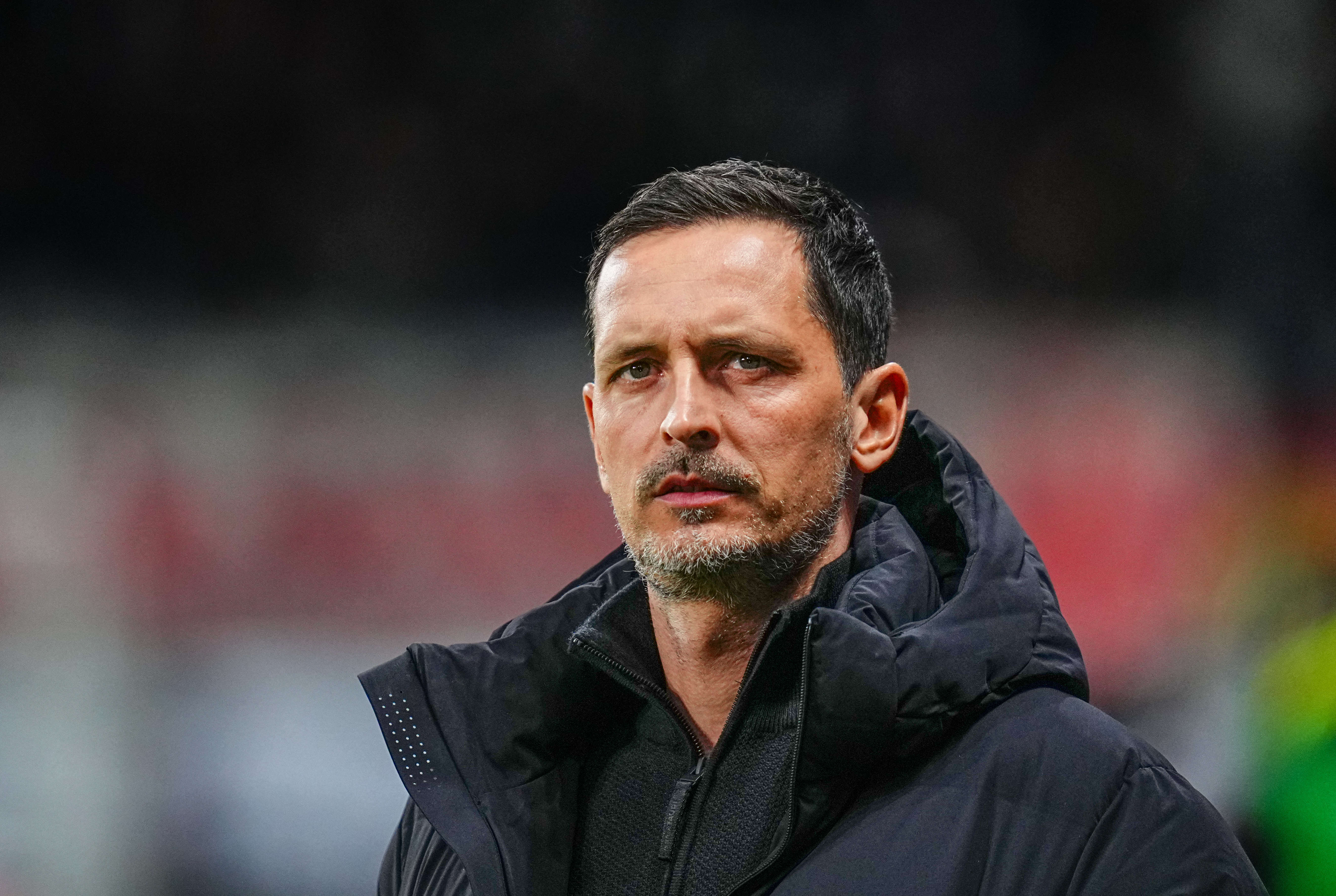 Dino Toppmöller, de trainer van Eintracht Frankfurt