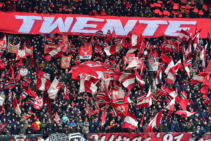 FC Twente-fans in Enschede
