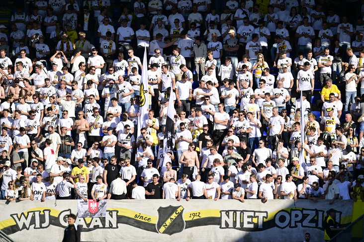 NAC Breda-fans in het uitvak
