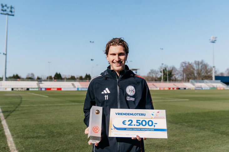 Mika Godts wint Eredivisie Johan Cruijff Talent van de Maand