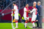 Gerald Vanenburg verlaat het veld bij de Ajax Legends