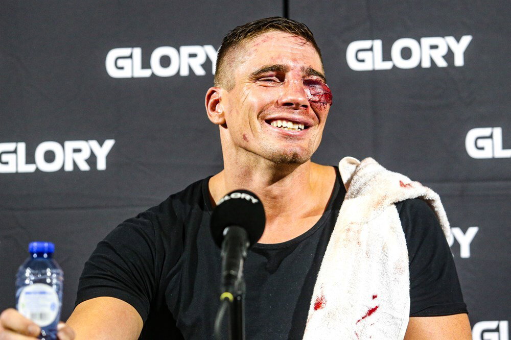 Rico Verhoeven na het gevecht met Jamal Ben Saddik