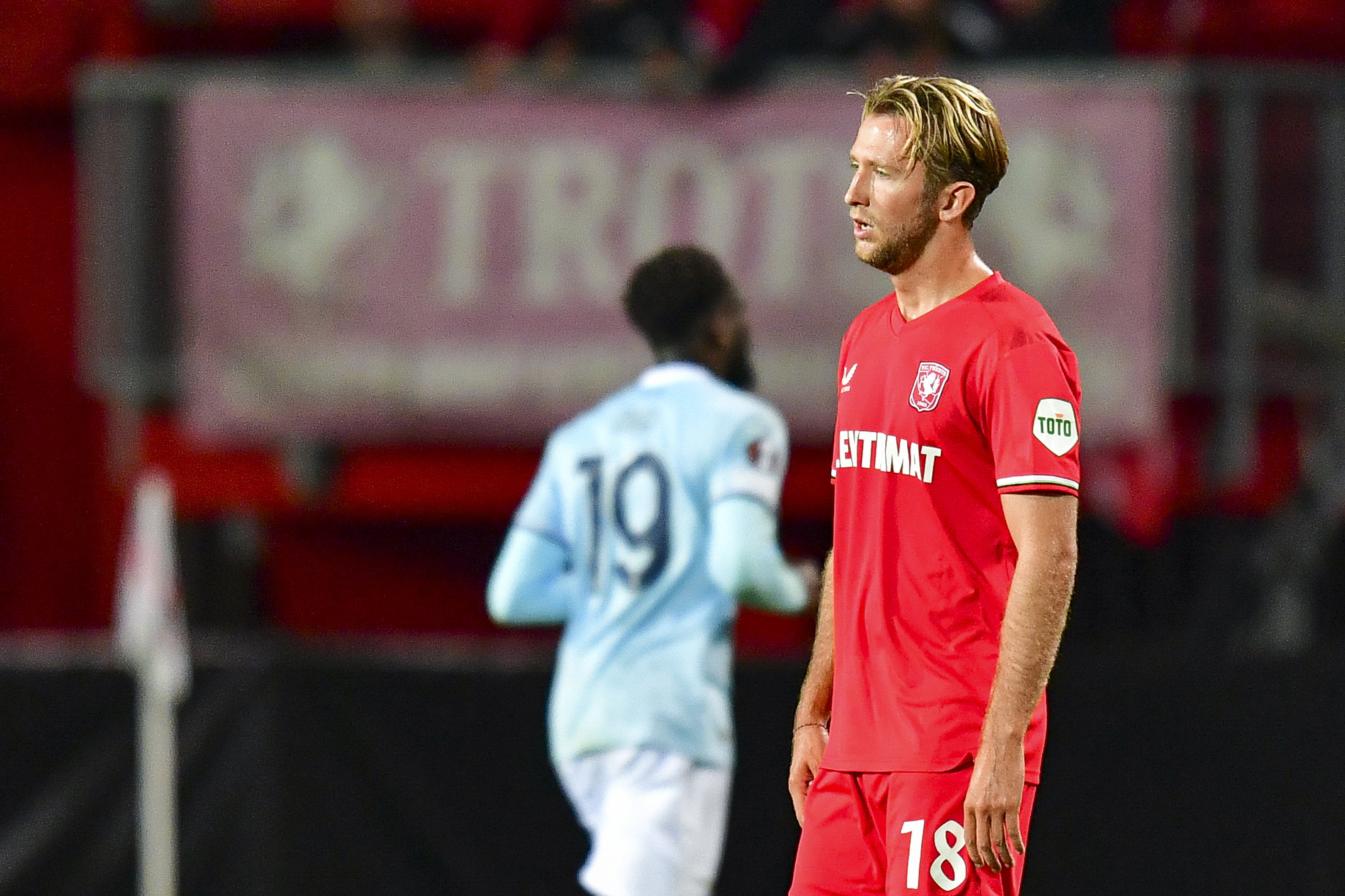 Michel Vlap baalt na de 0-1 van Lazio Roma